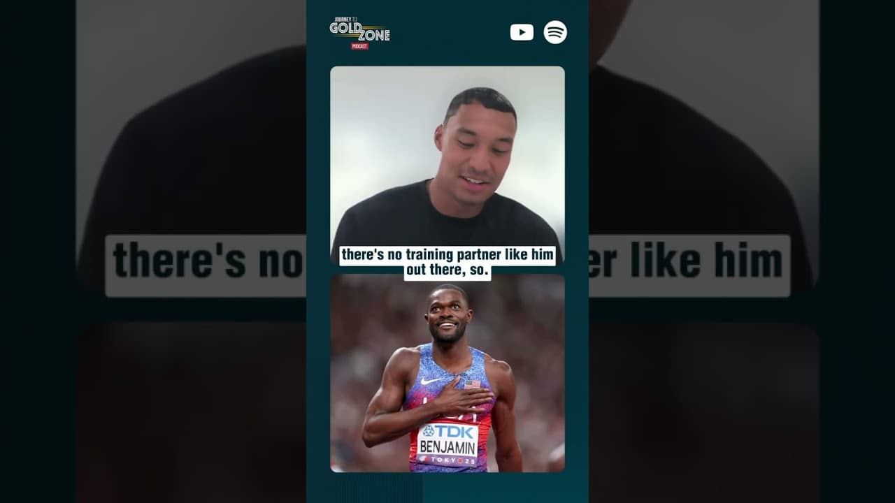 Michael Norman on switching coaches and training with Rai Benjamin 👀🔥 #track #usatf #athlete #sports