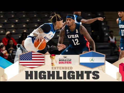 United States 🇺🇸 v Nicaragua 🇳🇮 | Extended Highlights | FIBA Basketball World Cup 2027 Americas