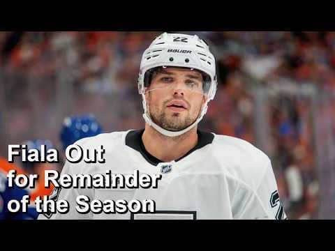 Fiala Out for the Season, Today's Results, Tomorrow's Games