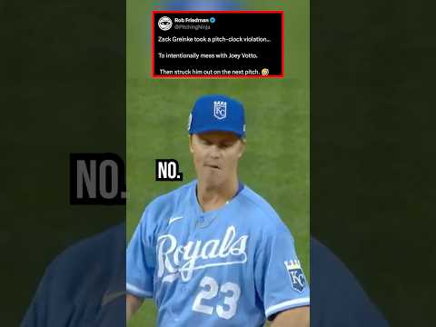 Zack Greinke took a pitch-clock violation…To intentionally mess with Joey Votto.