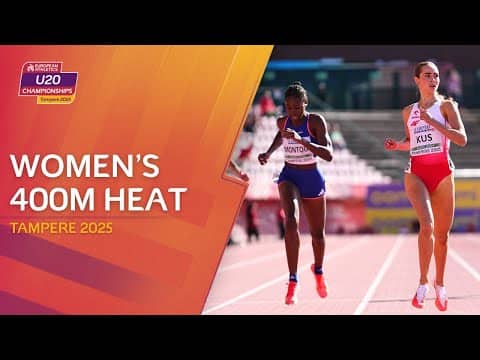 Anastazja Kus 🇵🇱 EASES through the heat 🔥 Women's 400m Heat 1 Replay Tampere 2025