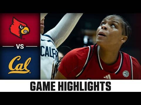 Louisville vs. Cal Highlights | 2025-26 ACC Women's Basketball
