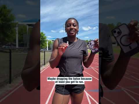 Be honest … which is worse? Dropping the baton or false starting? 👀 #trackandfield #relay #usatf