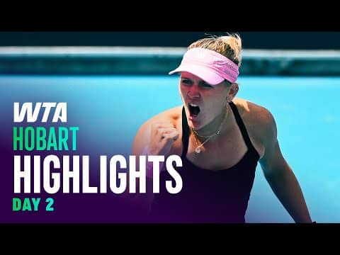 Day 2 in Hobart featuring Stearns, Jovic, Maria, and more | WTA Match Highlights