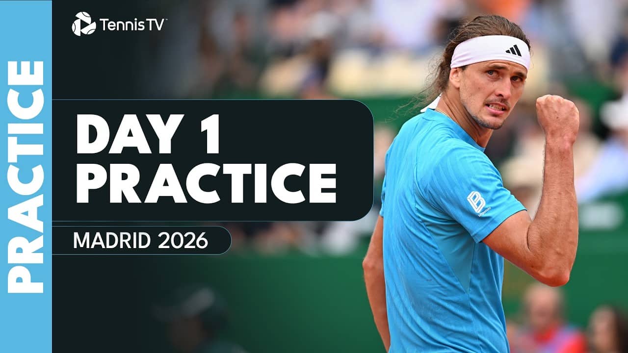 LIVE PRACTICE: Alexander Zverev & Karen Khachanov Practice In Madrid!