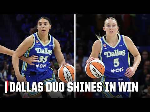 DALLAS DUO SHINES 🌟 Paige Bueckers and Azzi Fudd combine for 42 points in the win | WNBA on ESPN