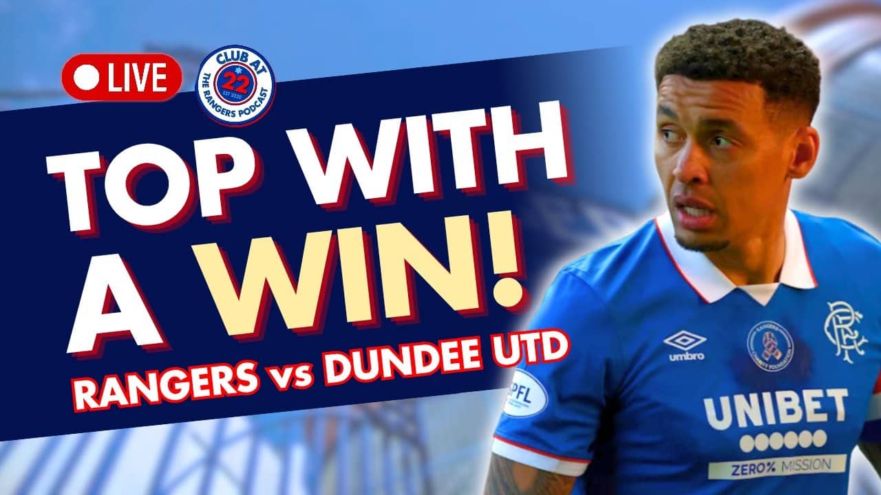 A RANGERS WIN, WE GO TOP! 🔝 | CLUB LIVE | FRI 3RD APRIL AT 8PM