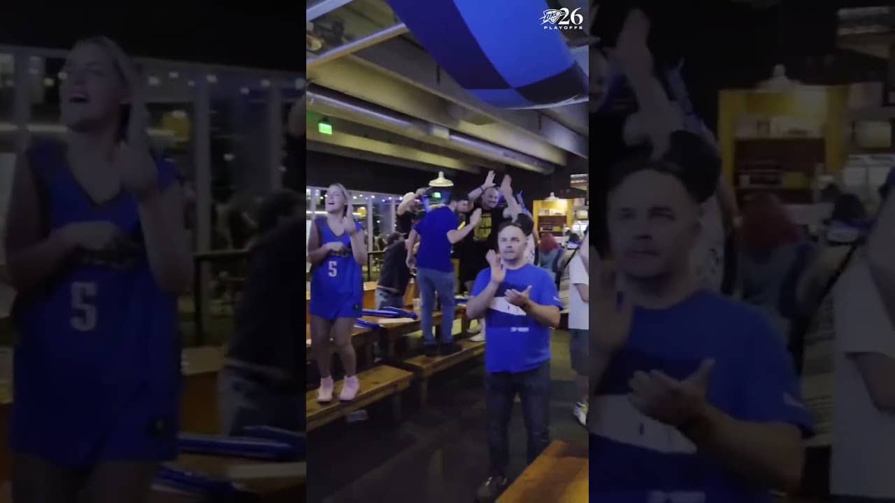 O-K-C 🗣️ Thunder Hall got hype after tonight's series-clinching win