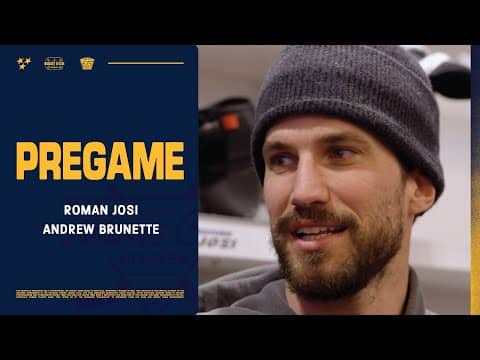 Roman Josi & Andrew Brunette Pregame: Jan. 22, 2026