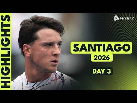 Navone & Darderi Clash; Ugo Carabelli, Hanfmann, Pellegrino Feature | Santiago 2026 Highlights Day 3