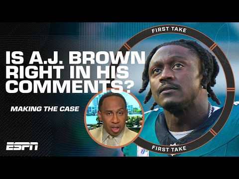 Is A.J. Brown being treated DIFFERENTLY than Jalen Hurts as an Eagles leader? 👀 | First Take