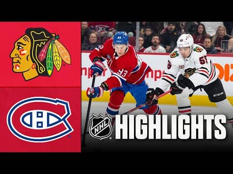 Blackhawks vs. Canadiens | NHL Highlights | December 18, 2025