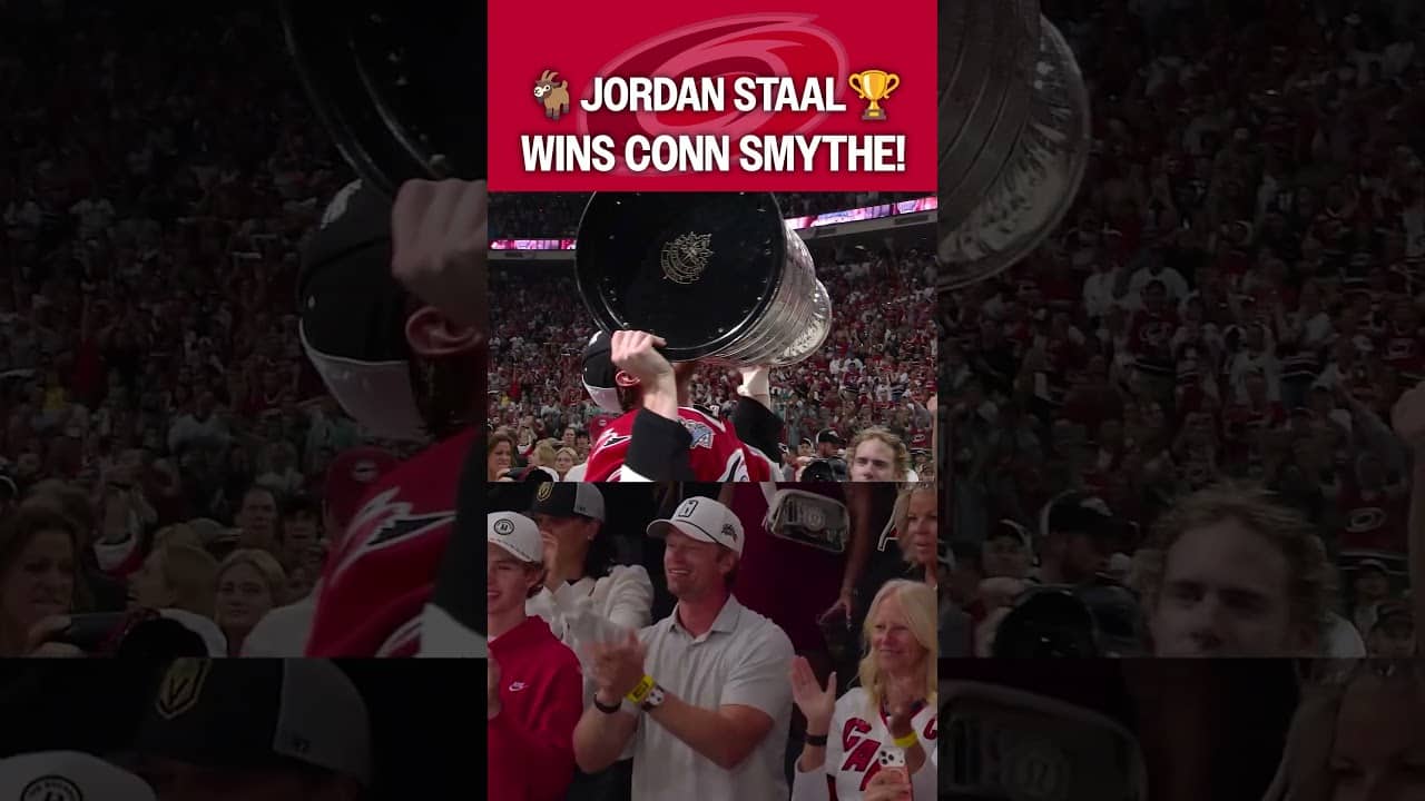 Jordan Staal wins 2026 CONN SMYTHE! 🐐