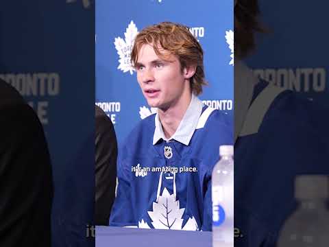 Gavin McKenna is excited to meet Leafs Nation
