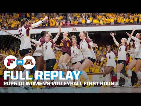Minnesota vs Fairfield: 2025 NCAA women's volleyball first round | FULL REPLAY