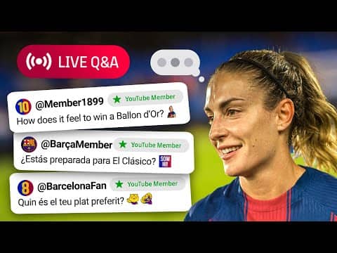 🔴💬 LIVE Q&A | YOU ASK, ALEXIA ANSWERS! (MEMBERS EXCLUSIVE QUESTIONS) | FC Barcelona 🔵🔴