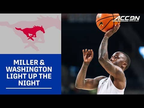 SMU's Boopie Miller & Corey Washington Too Much For Radford