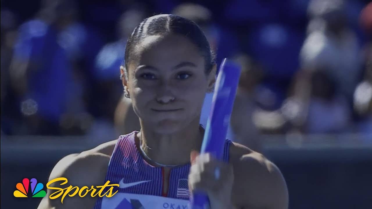Team USA wins mixed 4x100 relay qualifier at World Athletics Relays | NBC Sports