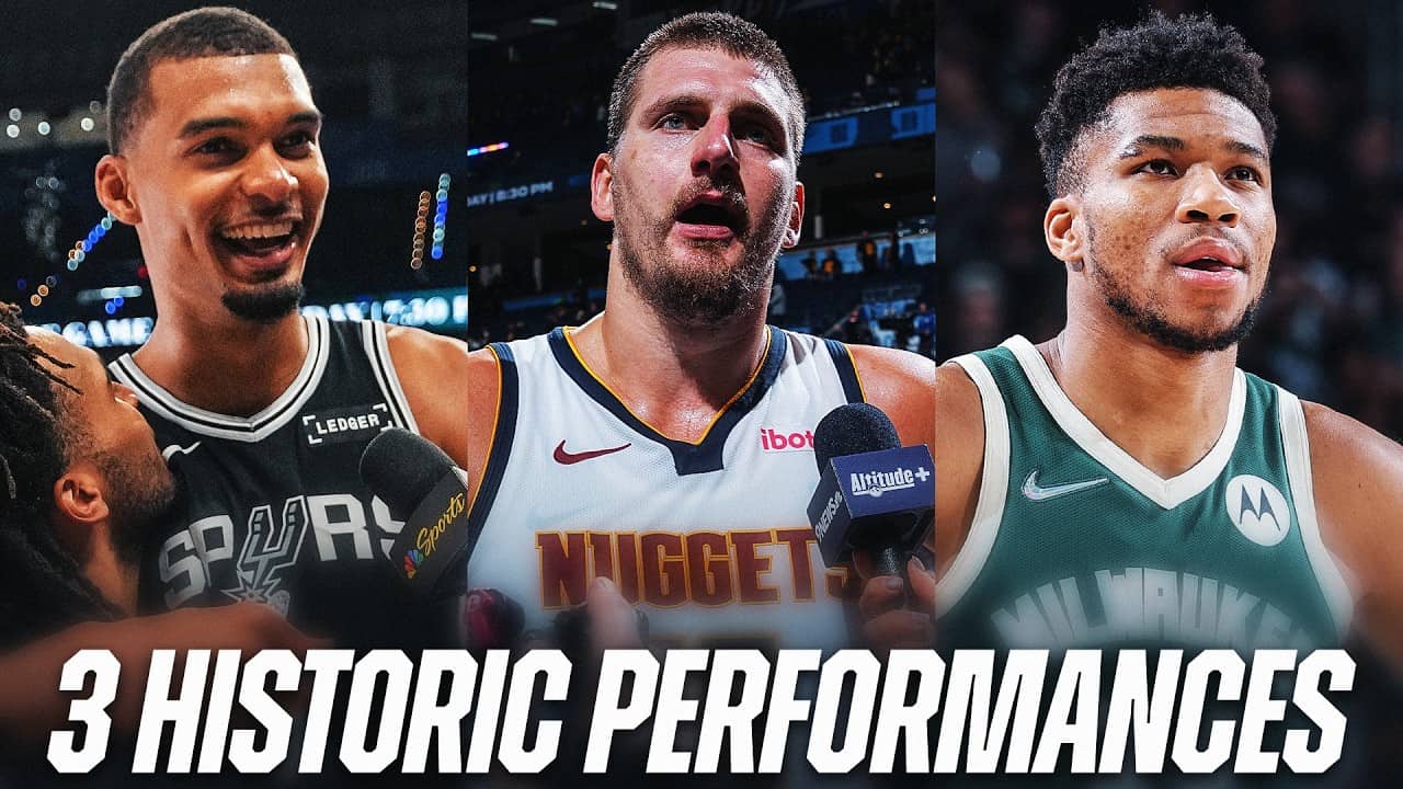 Wemby, Jokić & Giannis: The ONLY Players with 40+ PTS & 20+ REB Playoff Games 🔥