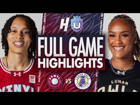 Vinyl vs Lunar Owls - FULL GAME Highlights | January 19, Unrivaled 2026