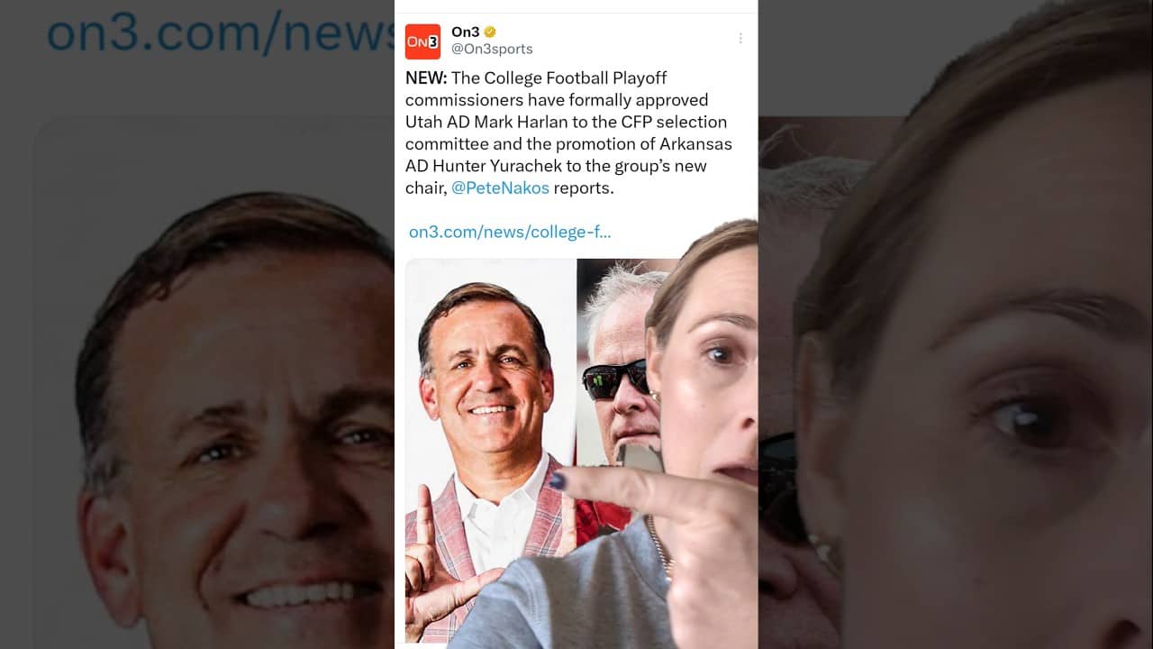 Mark Harlan on the CFP selection committee! #utahfootball #cfp #cfprankings #goutes #big12football