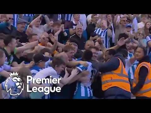 Yankuba Minteh smashes home near-post shot to clinch Brighton's win | Premier League | NBC Sports