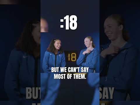 Duke's Delaney Thomas and Toby Fournier lock-in on a Beat the Buzzer challenge 🏀👀 #duke #basketball