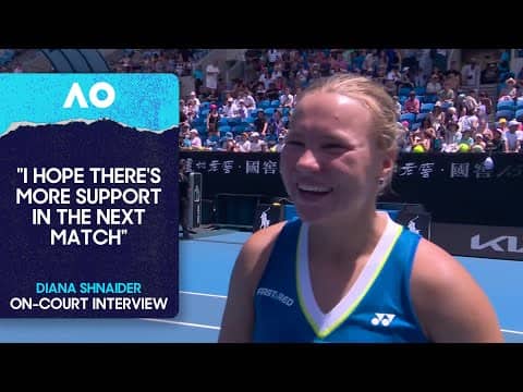Diana Shnaider On-Court Interview | Australian Open 2026 Second Round