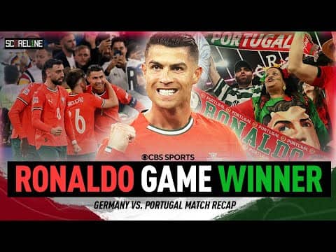 Cristiano Ronaldo's goal lifts Portugal over Germany In UEFA Nations League semi-finals! | Scoreline
