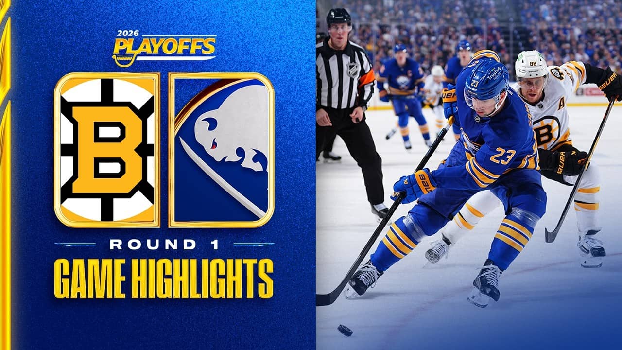 Wild Game 1 Comeback Win! | Sabres Beat Bruins 4-3 | Buffalo Sabres NHL Playoffs Game Highlights