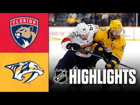 NHL Highlights | Panthers vs. Predators | November 24, 2025
