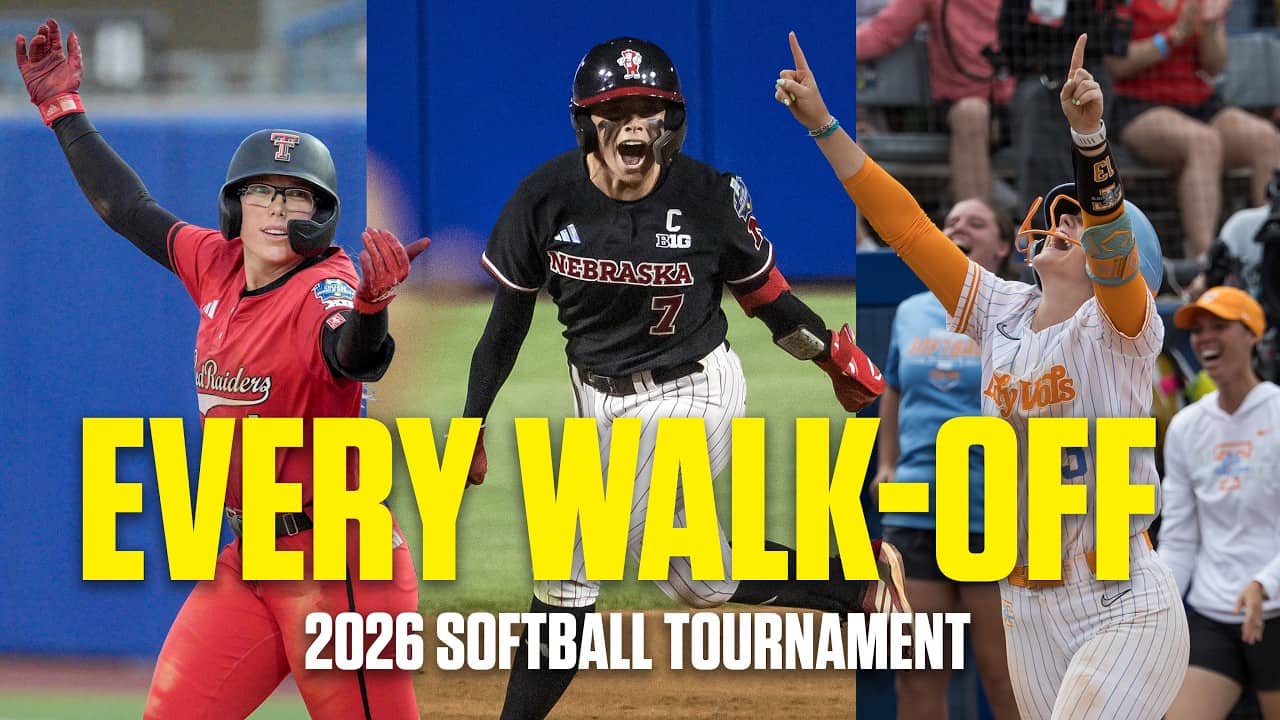 EVERY walk-off from the 2026 NCAA softball tournament and WCWS 🥎🚶‍♀️
