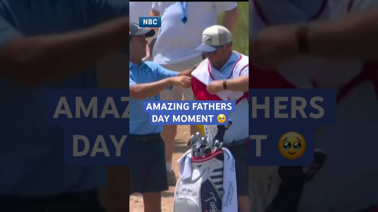 A special Father's Day moment for Miles Russel and his dad 🥹