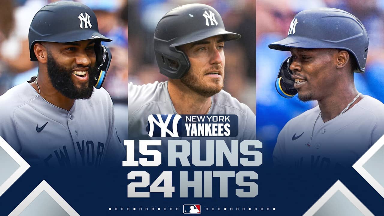 Yankees score 15 runs on 24(!) hits vs. the Royals 😳 | MLB Highlights