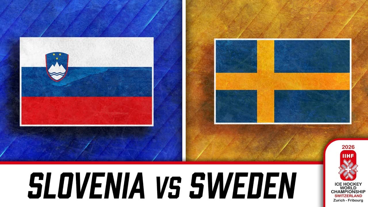 Watch Slovenia vs Sweden at the 2026 IIHF World Championship 🇸🇮🇸🇪🏒