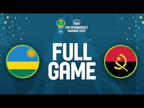 LIVE - Rwanda v Angola | FIBA U16 AfroBasket 2025 | Classification 7-8