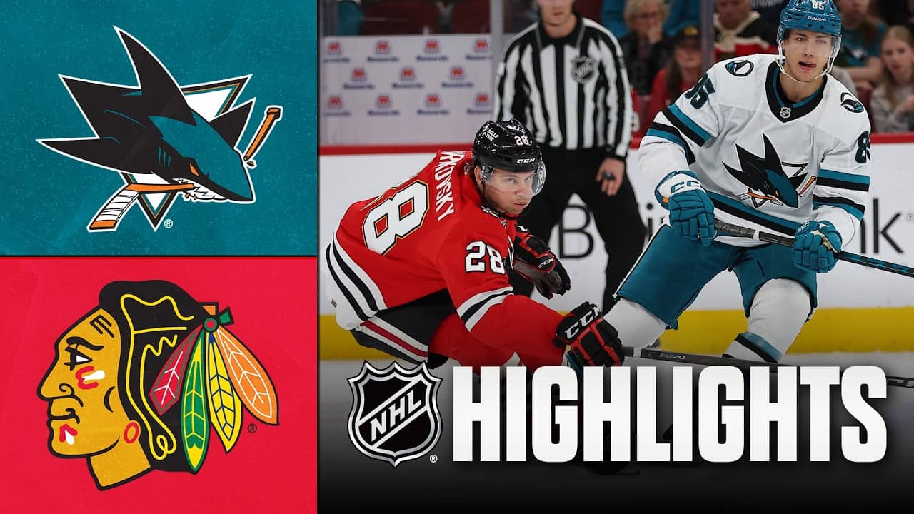 Sharks vs. Blackhawks | NHL Highlights | April 15, 2026