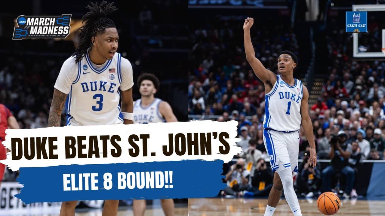 Duke DEFEATS St. John's to advance to the Elite 8! CALEB FOSTER BACK, UConn Preview! | Crazie Cast