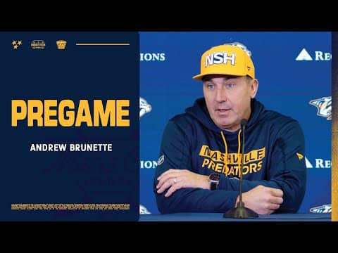 Andrew Brunette Pregame: Dec. 11, 2025