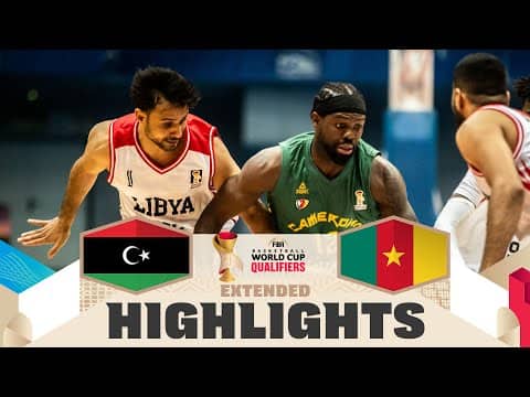 Libya 🇱🇾 v Cameroon 🇨🇲 | Extended Highlights | FIBA Basketball World Cup 2027 African Qualifiers