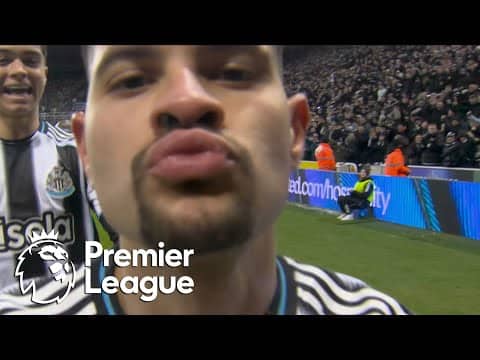 Bruno Guimaraes heads Newcastle in front of Crystal Palace | Premier League | NBC Sports