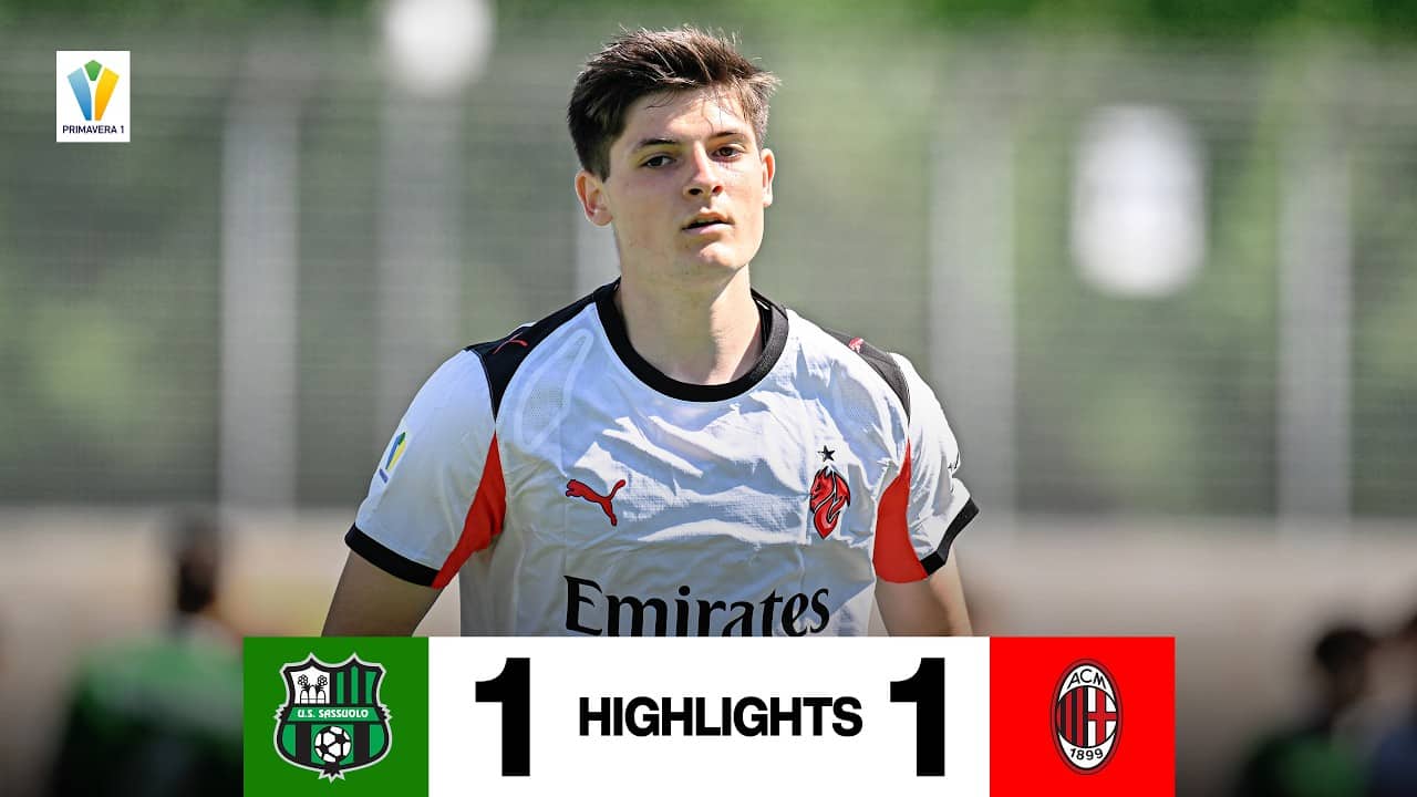 Domniței segna ma finisce pari | Sassuolo 1-1 AC Milan | Primavera Highlights