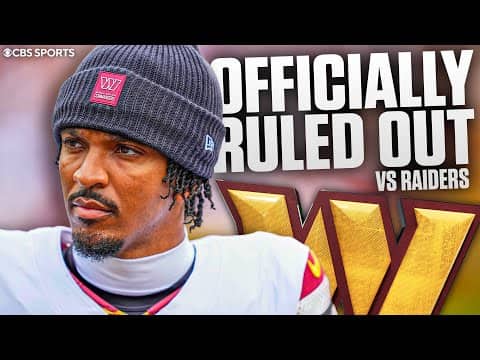 Commanders Officially Rule OUT Jayden Daniels vs Raiders, Marcus Mariota Will Start at QB