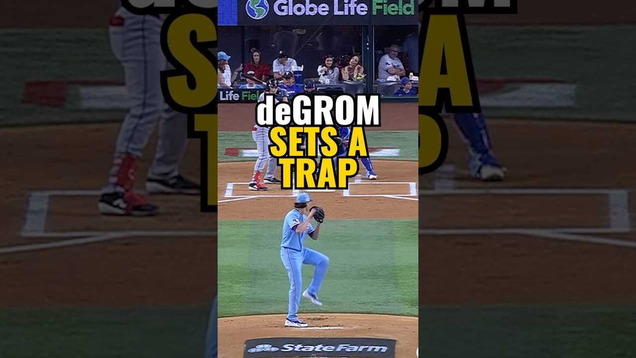 It's a trap! Jacob deGrom sets a trap with a perfect backdoor slider