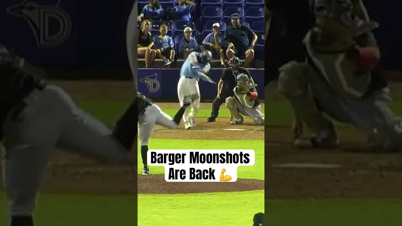 Addison Barger CRUSHED this home run in Dunedin 😮 #MLB #BlueJays