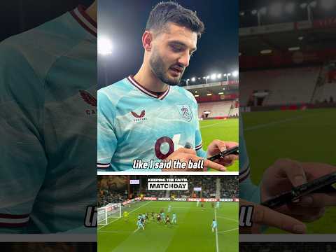 Armando Broja talks us through his first Burnley goal 👏 #BurnleyFC #football #PremierLeague