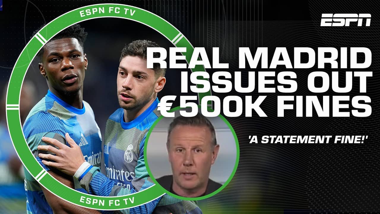 ROCK BOTTOM? 😬 Real Madrid fines Valverde, Tchouaméni €500K for training ground fight | ESPN FC