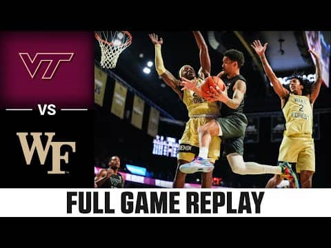 Virginia Tech vs. Wake Forest Full Game Replay | 2025-26 ACC Men's Basketball