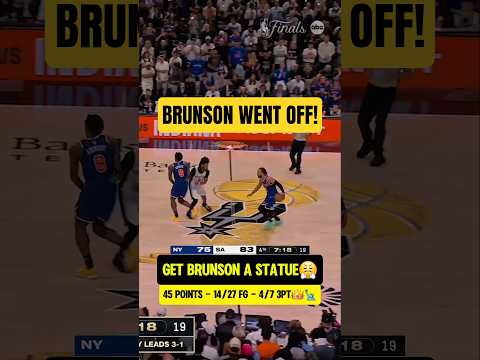 Jalen Brunson DESERVES a STATUE😤