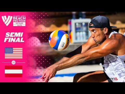 Crabb Tr./Budinger vs. Waller/Pristauz - Semi Final Highlights | Gstaad 2026 #BeachProTour